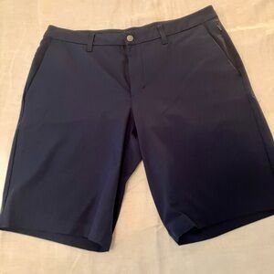 Lululemon ABC navy golf shorts. 9” inseam, 34” waist
